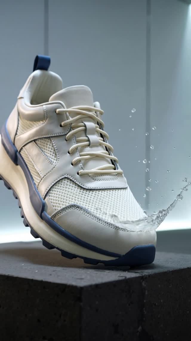 Five-second vertical 9:16 premium e-commerce sneaker launch video for a contemporary US and European streetwear audience